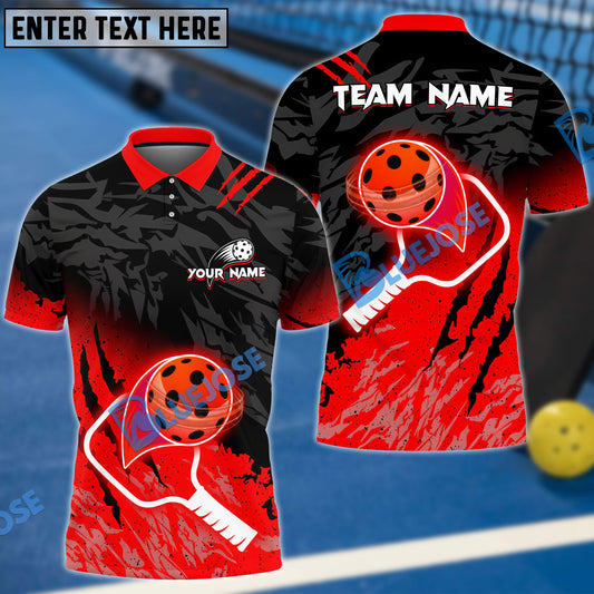 BlueJose Pickleball Basic Style Customized Name 3D Shirt (4 Colors)