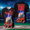 BlueJose Baseball Jersey Breath Of Thunder, Personalized Team Name & Number (4 Color Options)