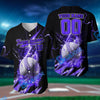 BlueJose Baseball Jersey Breath Of Thunder, Personalized Team Name & Number (4 Color Options)