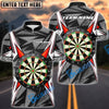 BlueJose Darts Racing Lightning Pattern Personalized Name, Team Name Shirt (4 Colors)