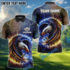 BlueJose Premium Eagle Golf Shirt Multicolor 3D Design with Custom Name & Team (4 Colors)