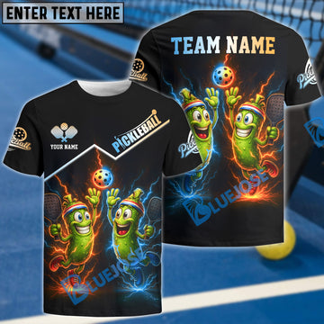 BlueJose Pickleball Funny Jersey Customized Name, Team Name 3D Shirt