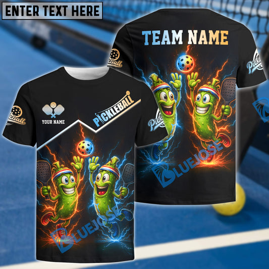 BlueJose Pickleball Funny Jersey Customized Name, Team Name 3D Shirt