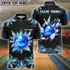 BlueJose Bowling And Pins Frozen Snow Customized Name 3D Shirt (4 Colors)