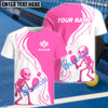 BlueJose Pickleball Skeleton Customized Name 3D Shirt (4 Colors)