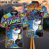 BlueJose Darts Graffiti-Style Shark Personalized Name, Team Name Shirt