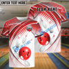 BlueJose Bowling And Pins Strike Force Customized Name, Team Name 3D Shirt (4 Colors)