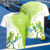 BlueJose Pickleball Skeleton Customized Name 3D Shirt (4 Colors)