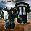 BlueJose Skull Baseball Jersey Personalized Team Name & Number 3D Shirt (4 Color Options)