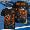 BlueJose Pickleball Just Dink It Raccoon Halloween Customized Name & Team Name 3D Shirts
