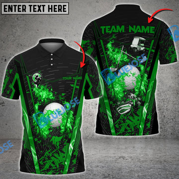 BlueJose Golf Abstract Grunge Texture Customized Name, Team Name 3D Shirts (6 Colors)