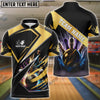 BlueJose Bowling And Pins Premium Multicolor Customized Name 3D Shirt (6 Colors)