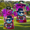 BlueJose Graffiti Golf King Shirt Customized Name, Team Name 3D Shirts (4 Colors)
