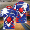 BlueJose Bowling And Pins Twin Side Multicolor Options Personalized Name, Team Name 3D Shirt (4 Colors)