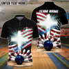 BlueJose Bowling And Pins Holy Cross American Customized Name, Team Name 3D Shirt (4 Colors)