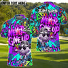 BlueJose Never Give Up Graffiti Golf Shirt Customized Name, Team Name 3D Shirts (4 Colors)