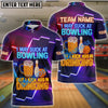 BlueJose Bowling I May Suck At Bowl And Beer Neon Style Personalized Name, Team Name 3D Shirt