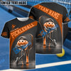 BlueJose Pickleball Swag Ball Custom Name & Team 3D Shirt (4 Colors)