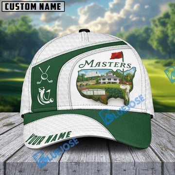BlueJose Masters Golf Cap, Personalized Name Pattern 3D Classic Cap