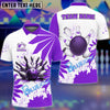 BlueJose Bowling And Pins Flowers Customized Name 3D Shirt (4 Colors)