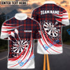 BlueJose Darts Plaid Color Personalized Name, Team Name Shirt (4 Colors)