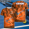 BlueJose Pickleball Lightning Paddle Custom Name & Team 3D Shirt (4 Colors)