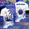 BlueJose Bowling And Pins Flowers Customized Name 3D Shirt (4 Colors)
