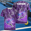 BlueJose Pickleball Lightning Paddle Custom Name & Team 3D Shirt (4 Colors)