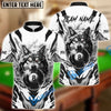 BlueJose Billiards Ball 8 Flame Wolf White Personalized Name, Team Name Unisex Shirt