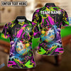BlueJose Billiards Ball 9 Graffiti Splash Paint Customized Name 3D Shirts