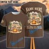 BlueJose Racoon Camping We Will Get There When We Get There Personalized Name Shirts