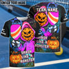 BlueJose Pickleball Halloween Monster Smash Customized Name & Team Name 3D Shirts