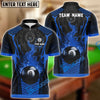 BlueJose Billiards Ball 8 Flame Hexagon Pattern Personalized Name Unisex Shirt (4 Colors)