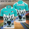 BlueJose Bowling And Pins Ice Age Pattern Customized Name 3D Shirt (5 Colors)