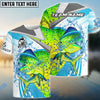 Bluejose Mahi-Mahi Fishing Blue Water Sport Custom Name & Team Name 3D Shirts