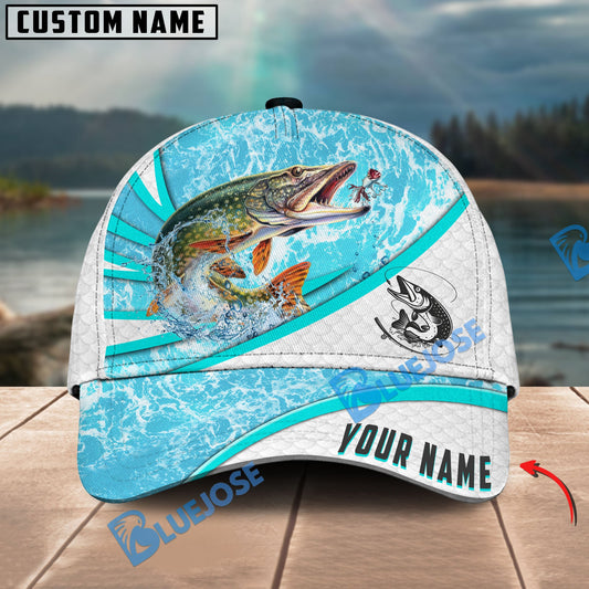 Bluejose Pike Fishing Water Tornado Personalized Cap