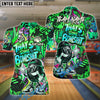 BlueJose Bowling & Pins  Funny Graffiti Cool Cartoon Street Art Design That's Some Bowlshit Customized Name, Team Name 3D Shirt (4 Colors)