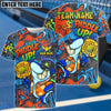 BlueJose Pickleball Graffiti Shark Paddle Up Customized Name & Team Name 3D Shirts