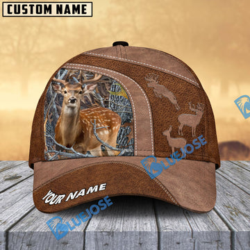 BlueJose Leather Patch Hunting Camo Cap Pattern Multicolor Personalized Cap