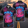 BlueJose Darts Let‚Äôs Play Darts Neon Attitude Style Personalized Name, Team Name Shirt