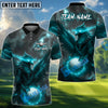 BlueJose Phoenix Fire Golf Polo Shirt, Customized Name & Team Name 3D Shirts (4 Colors)