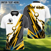 BlueJose Lightning Wolf Golf Polo Shirt, Customized Name & Team Name 3D Shirts (4 Colors)