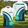 BlueJose Tribal Swing Golf Polo Shirt, Customized Name & Team Name 3D Shirts (4 Colors)