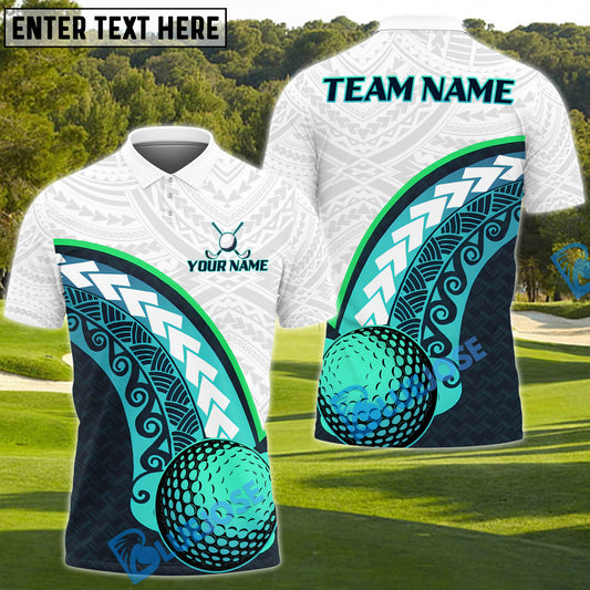 BlueJose Tribal Swing Golf Polo Shirt, Customized Name & Team Name 3D Shirts (4 Colors)
