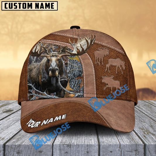 BlueJose Leather Patch Hunting Camo Cap Pattern Multicolor Personalized Cap