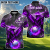 BlueJose Phoenix Fire Golf Polo Shirt, Customized Name & Team Name 3D Shirts (4 Colors)