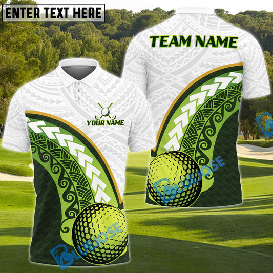 BlueJose Tribal Swing Golf Polo Shirt, Customized Name & Team Name 3D Shirts (4 Colors)