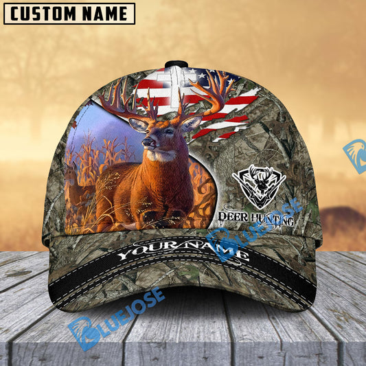 BlueJose Patriotic Buck Camo Hunting Cap Multicolor Pattern Personalized Cap