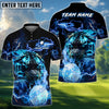 BlueJose Thunder Tiger Swing Golf Polo Shirt, Customized Name & Team Name 3D Shirts (4 Colors)