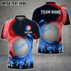 BlueJose Golf Spinning Paint Customized Name, Team Name 3D Shirts (4 Colors)